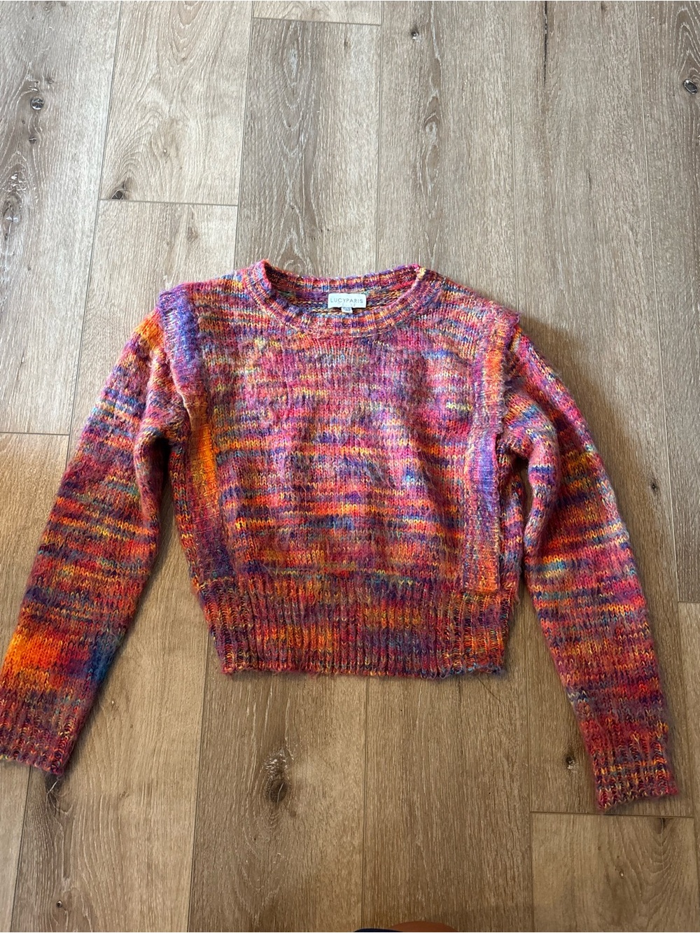 Lucy Paris Multicolor Space Dye Sweater XS